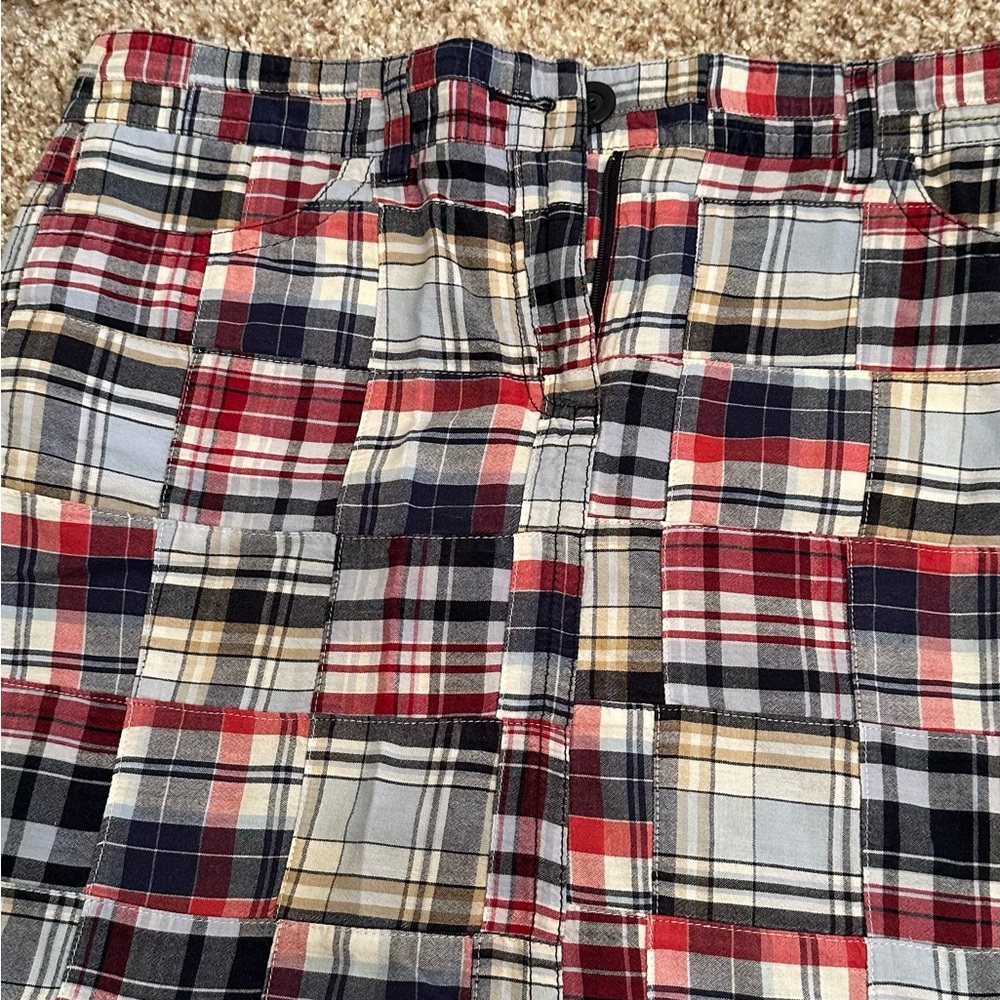 Loft madras print mini skirt.  Size 8.